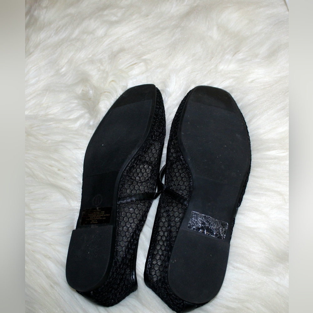 Wild Fable Women's 11 Black Mesh Memory Foam Ballet Flats - Picture 5 of 11